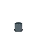 Pot, Capri Grey w/ Saucer 4.5 in