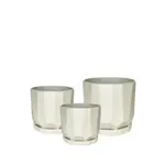 Pot, Cruz Cream Round w/ Saucer 7 in
