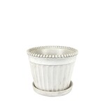 Pot, Indra White Round 9.75 in