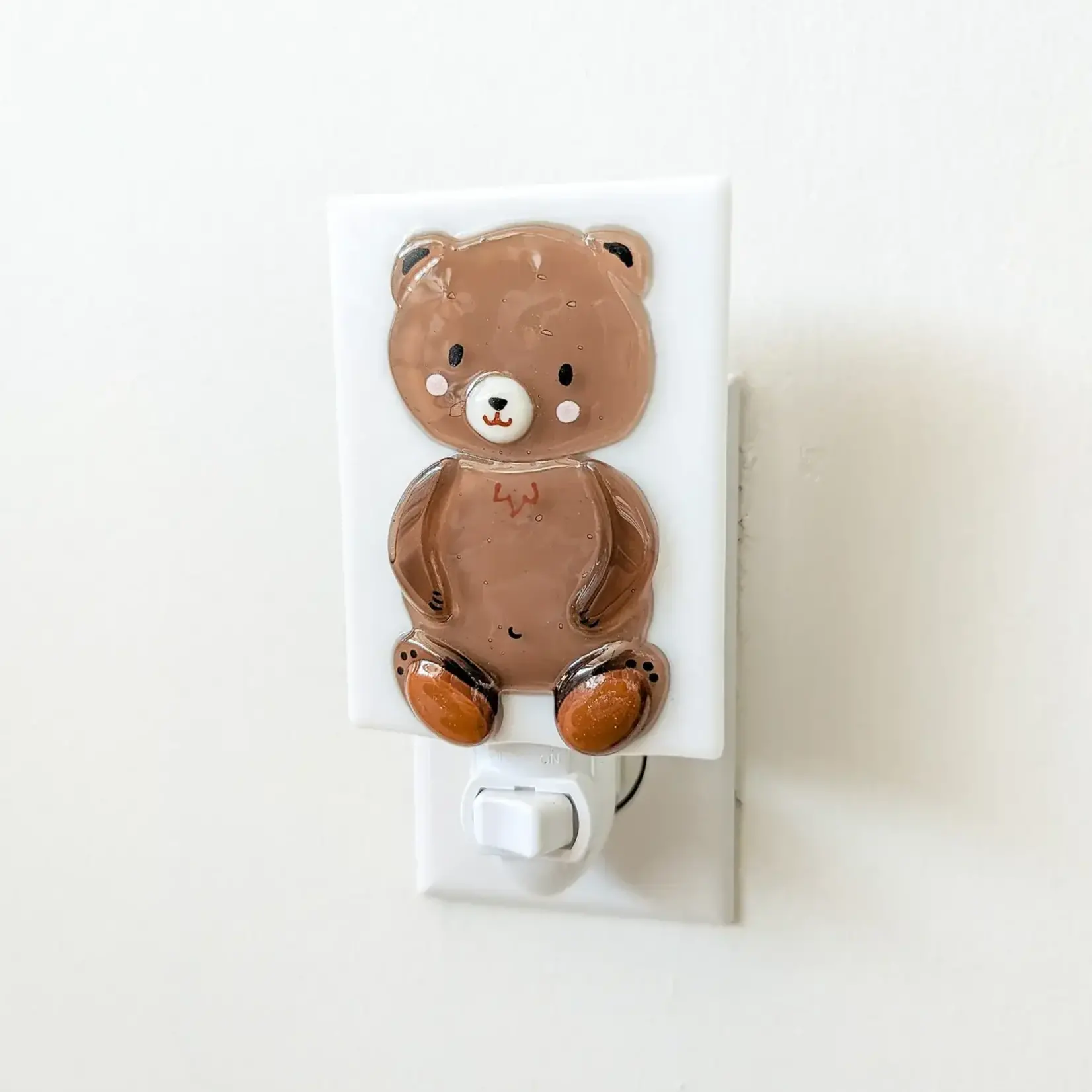 Nightlight, Brown Bear Glass
