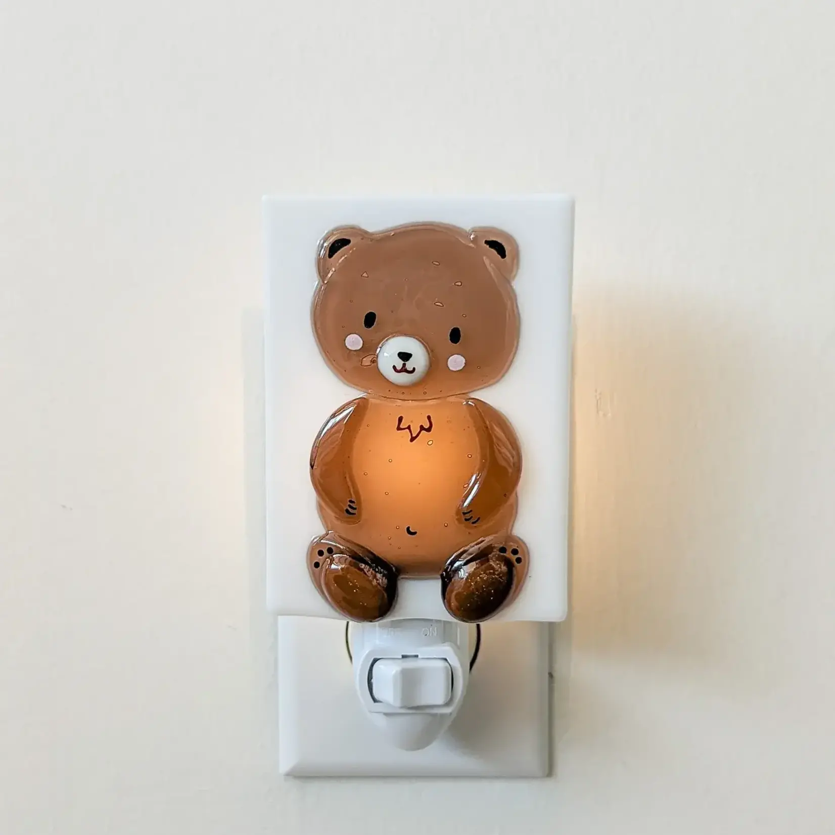 Nightlight, Brown Bear Glass