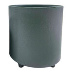 Potcover, Rina Grey Ceramic 6 in