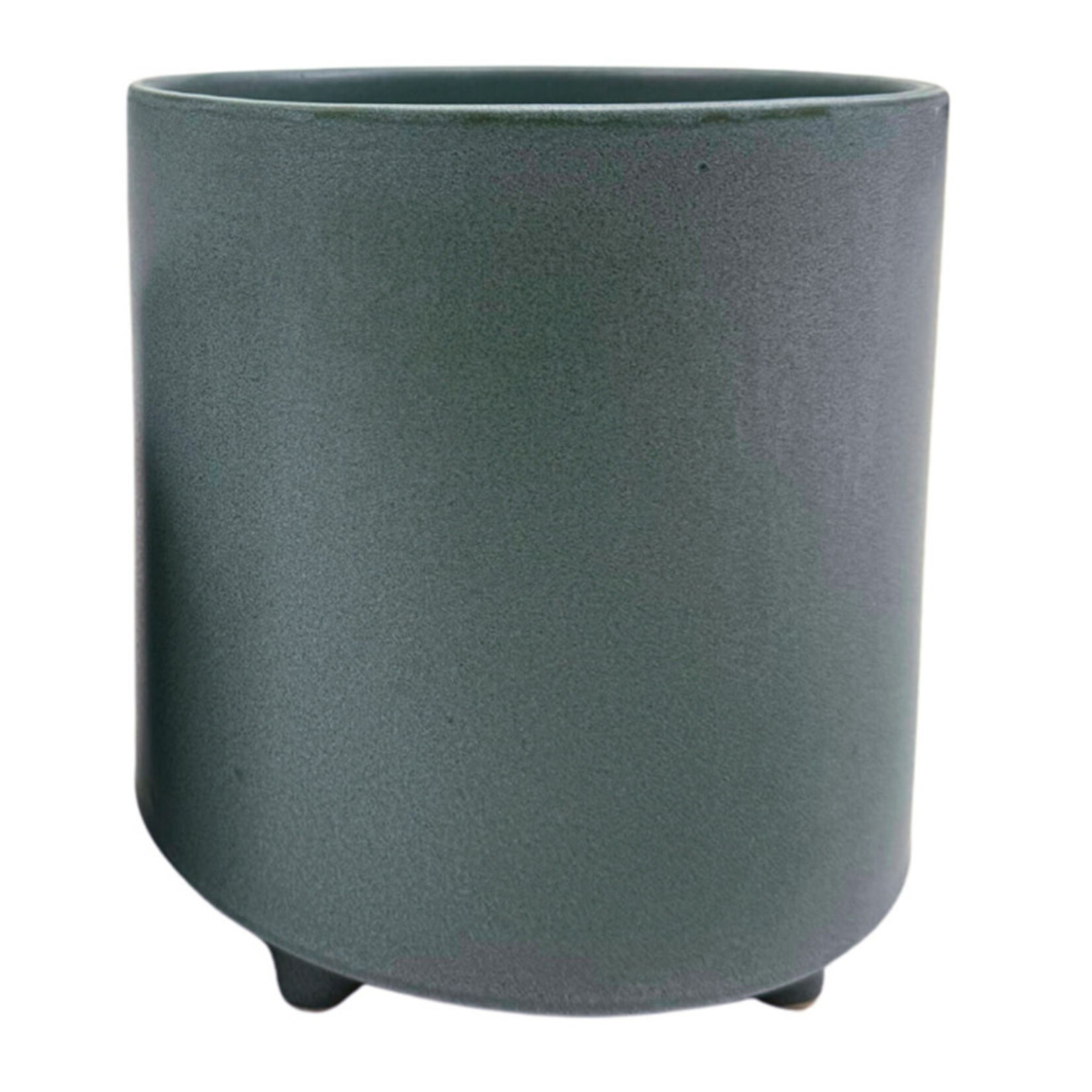Potcover, Rina Grey Ceramic 6 in