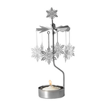 Swedish Candle Chime, Snowstar Silver