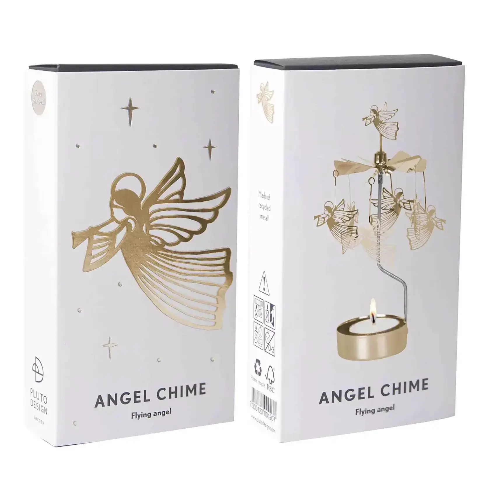 Swedish Candle Chime, Angel Gold