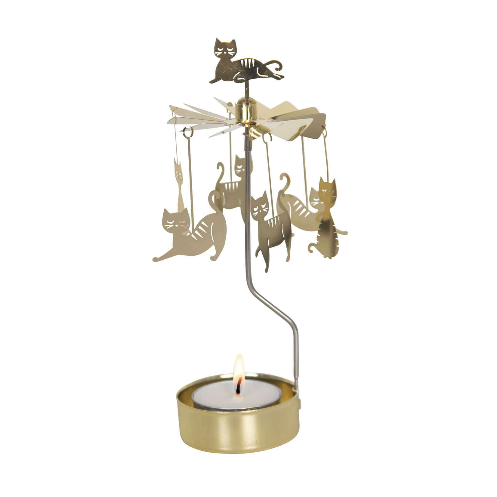 Swedish Candle Chime, Cat Gold