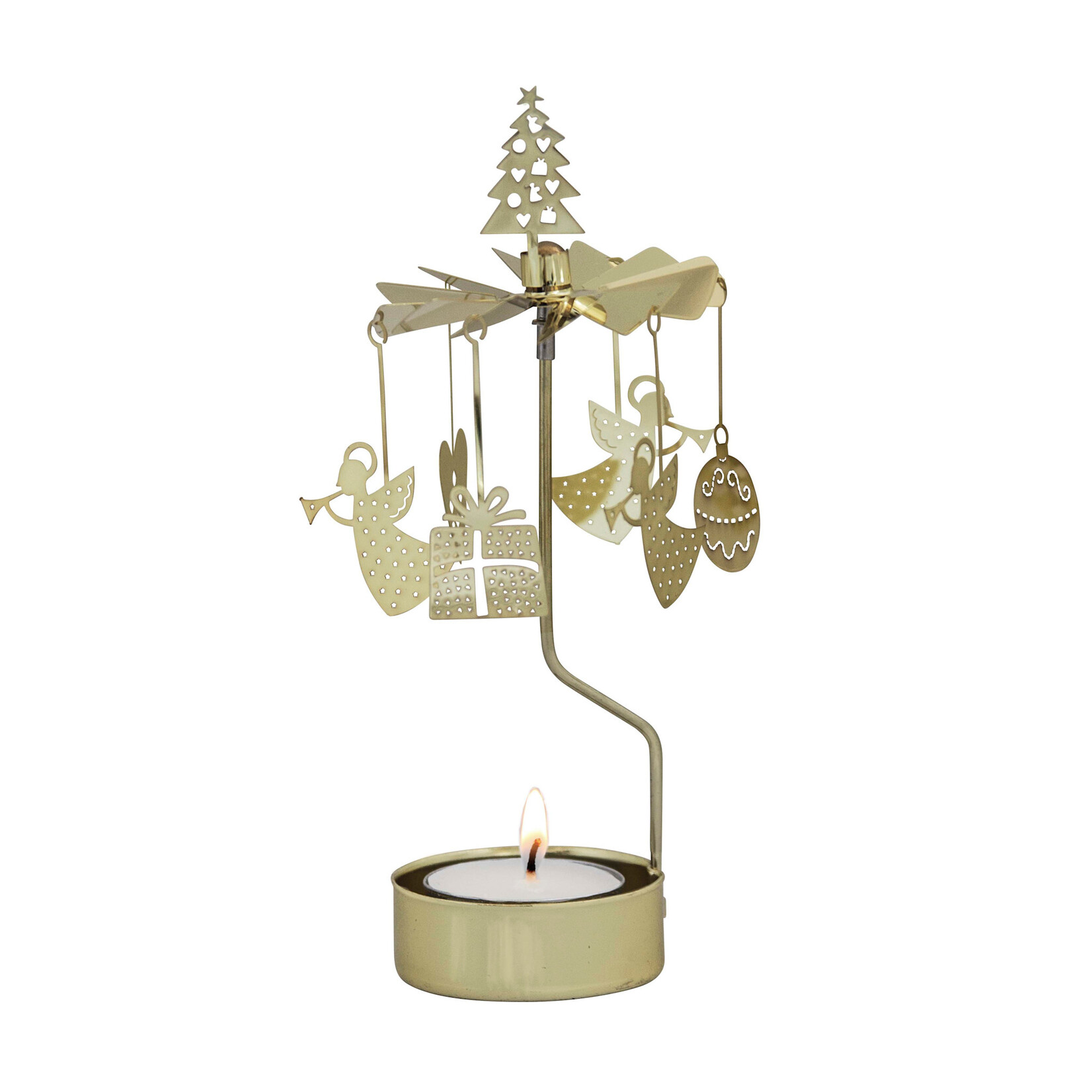 Swedish Candle Chime, Christmas Gold