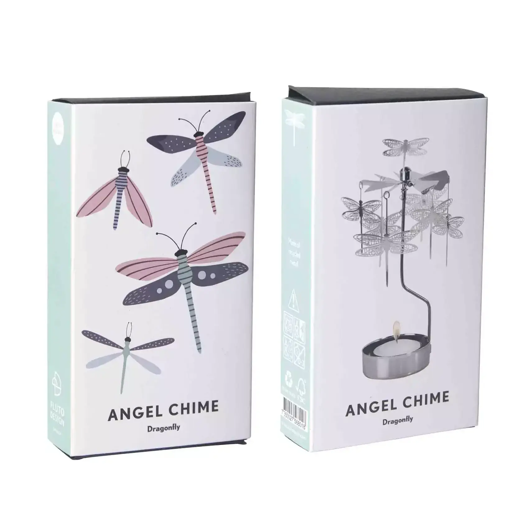 Swedish Candle Chime, Dragonfly Silver