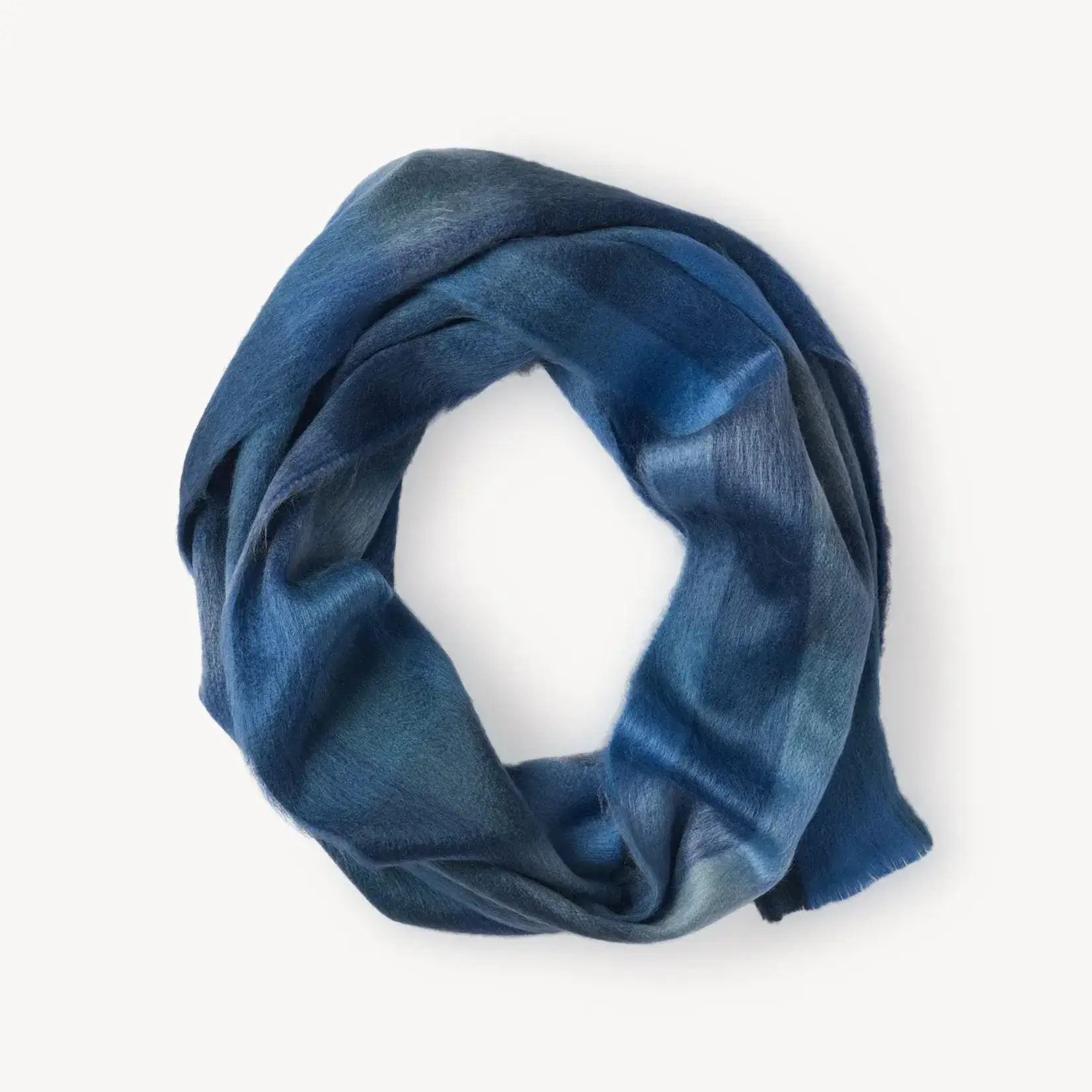Scarf, Alpaca Blue Check