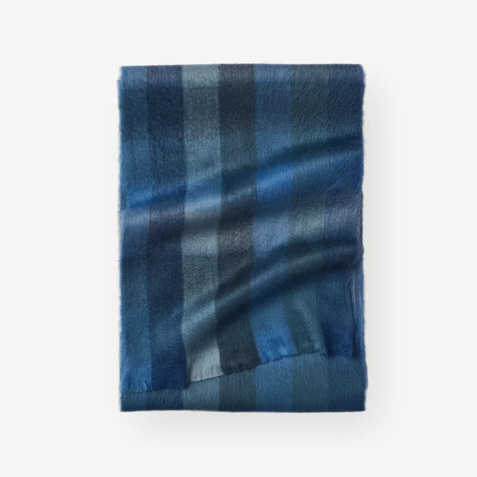 Scarf, Alpaca Blue Check