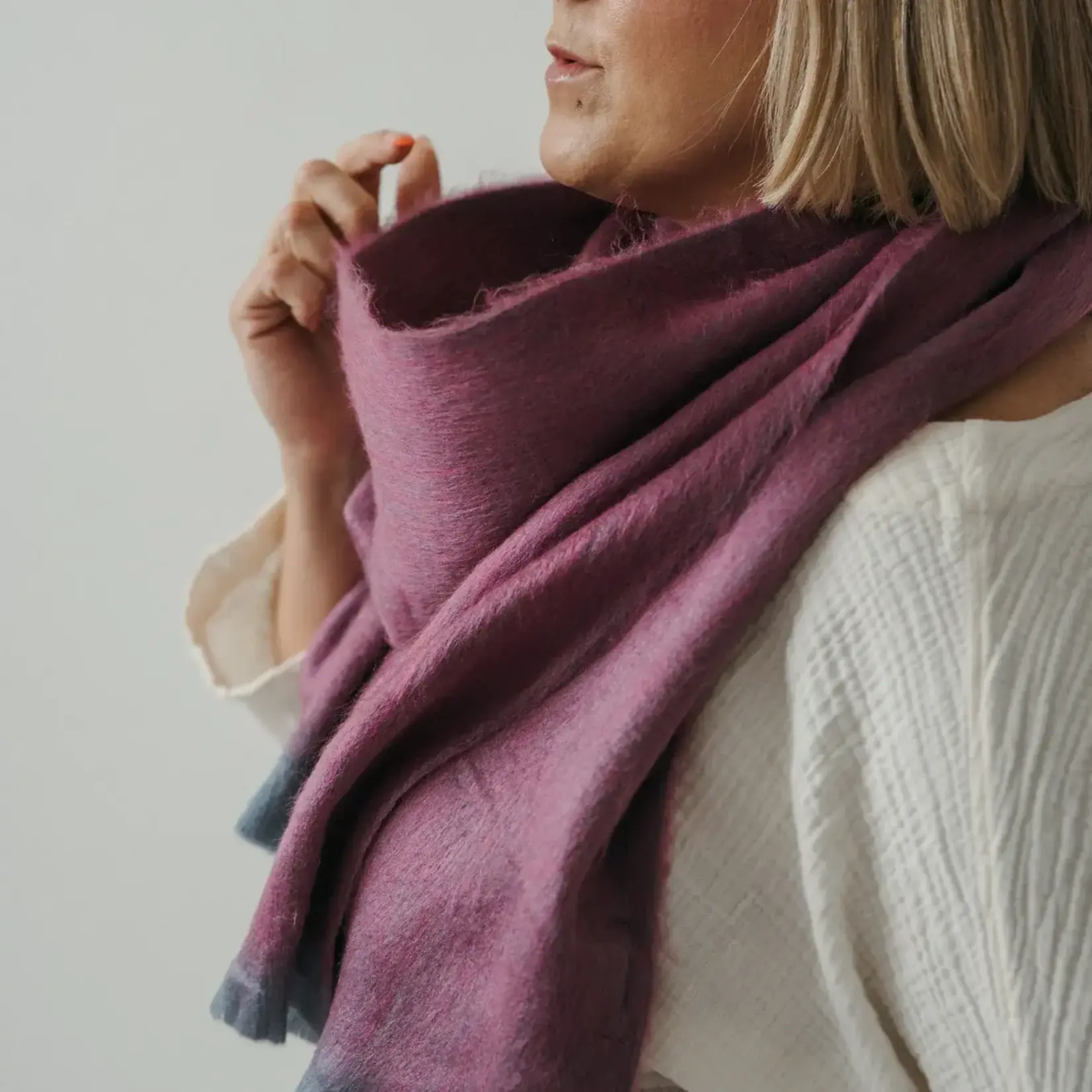 Scarf, Alpaca Purple