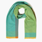 Scarf, Merino Wool Green/Blue