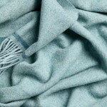 Blanket, Lambswool Aqua Blue 55x70 in