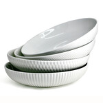 Bowl, Pasta Wh Embossed 24cm