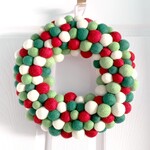 Wreath, Wool Pom Pom