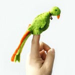 Finger Puppet, Felt Parrot