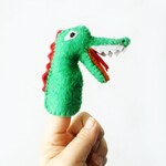 Finger Puppet, Felt Crocodile