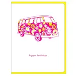 Dogwood Press Cards, VW Hippie Birthday