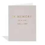 Card, In Memory of a Life