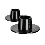 Candle Holder, Taper Matte Black Set/2
