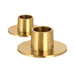 Candle Holder, Taper Matte Gold Set/2