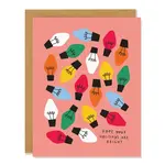 Card, Christmas Lights