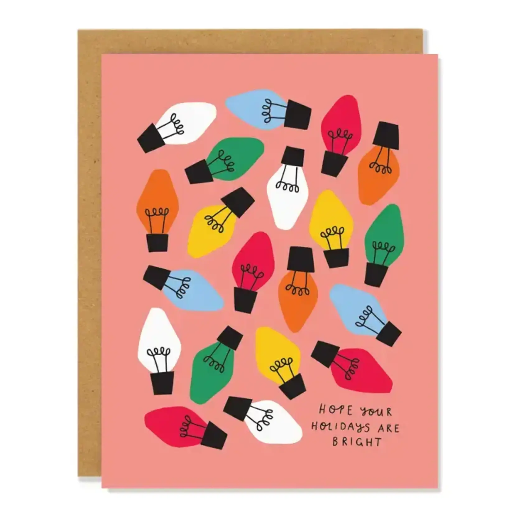 Card, Christmas Lights