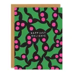 Card, Holly Holidays