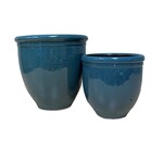 Potcover, Olivia Blue 6 in