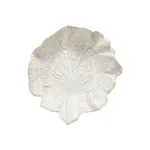 Plate, Silvina Fennel White Leaf Centrepiece
