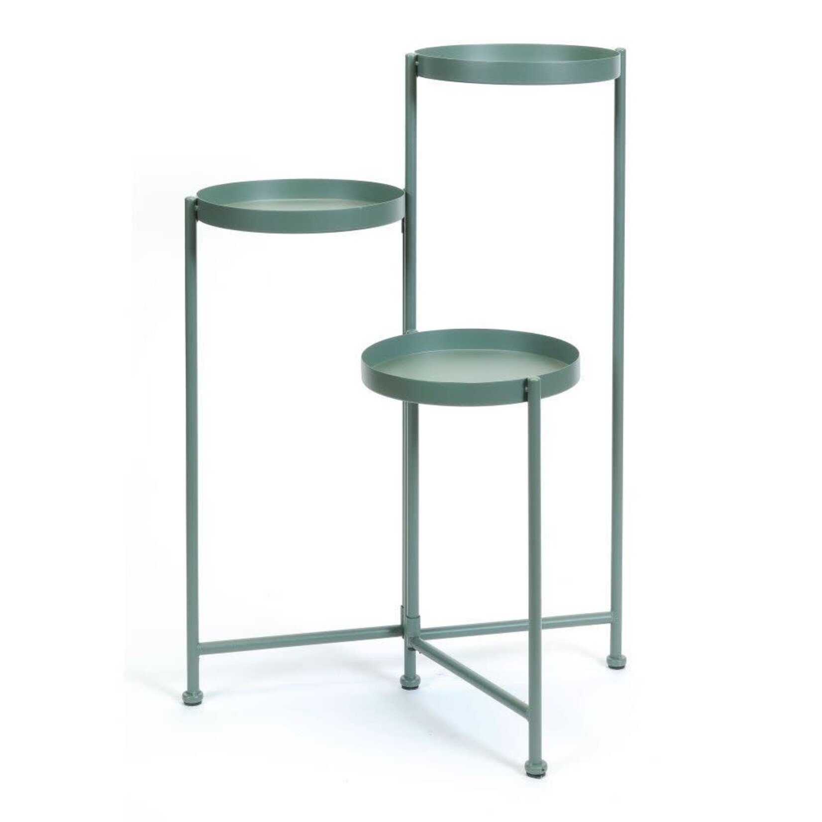 Plant Stand, 3 Tier Green 28 in h