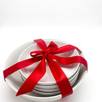 Pasta Serving Set, Wh Embossed 5pc