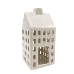 Candle Holder, House White 8.5 in