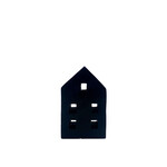 Ornament, House Black Mango Wood Sm