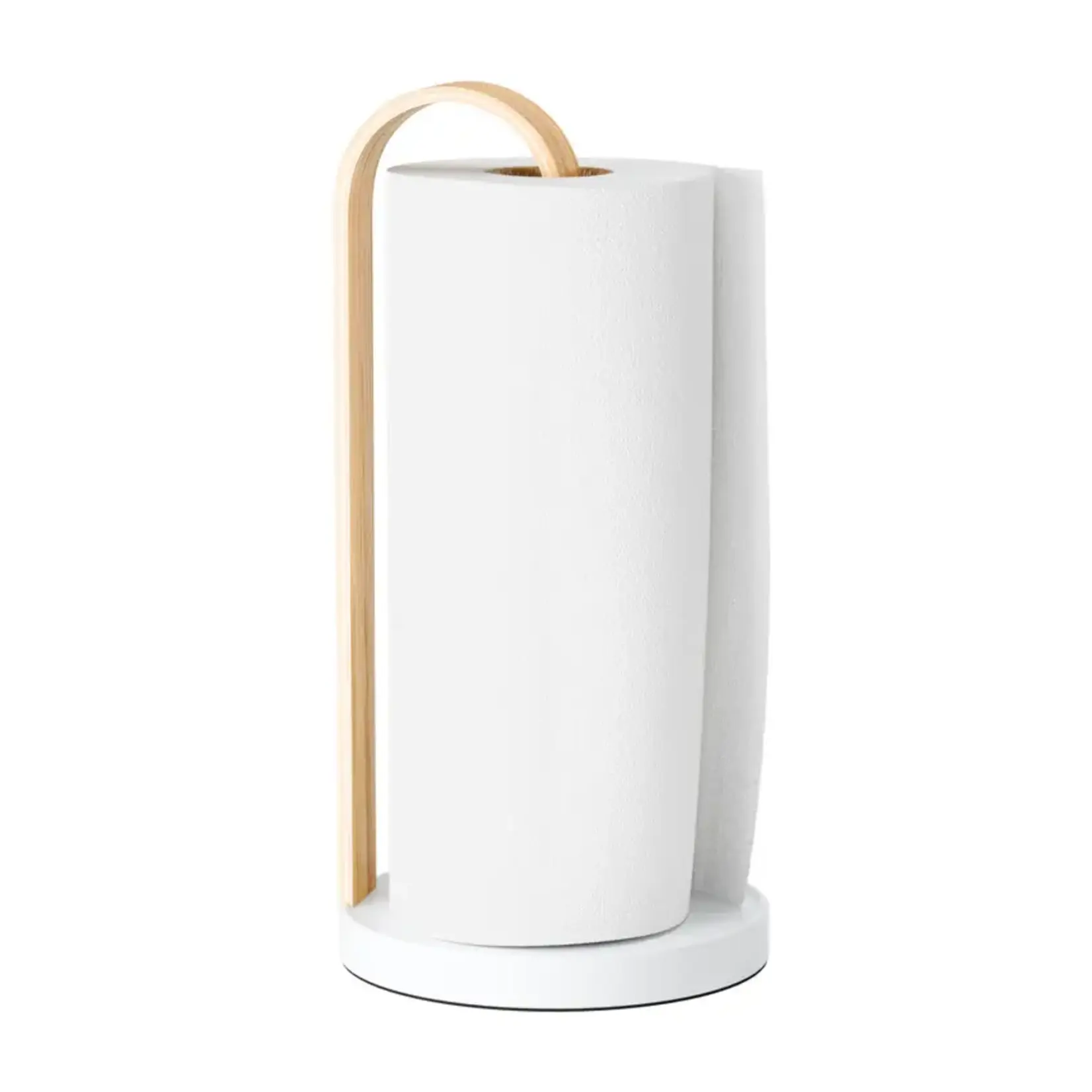 Paper Towel Holder, White Natural