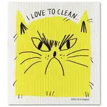 Sponge Cloth, I Love to Clean Cat