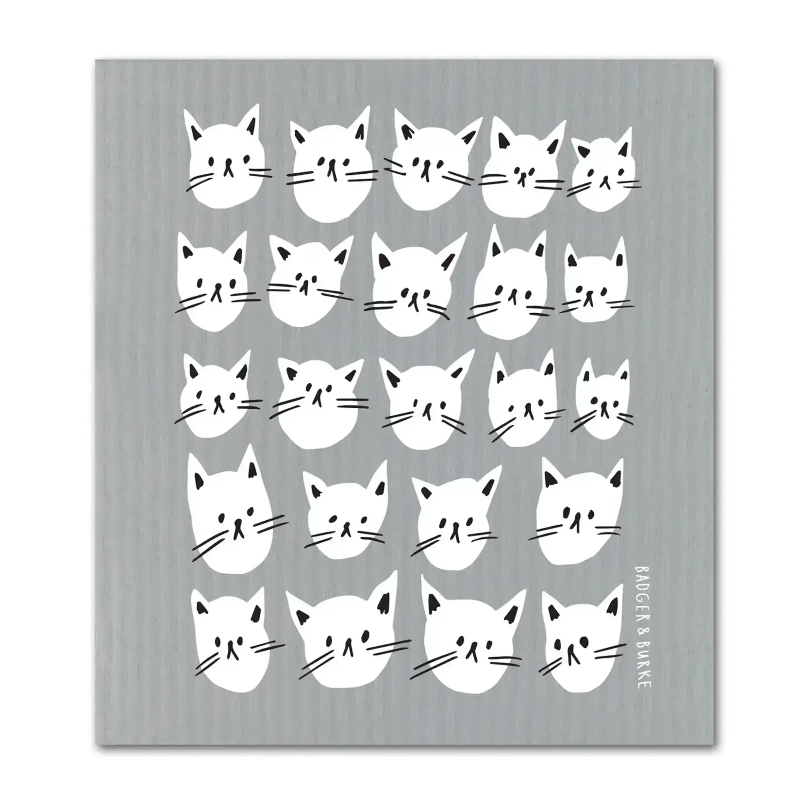 Swedish Sponge Cloth, Many Cats