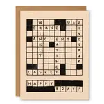 Card, Crossword Birthday
