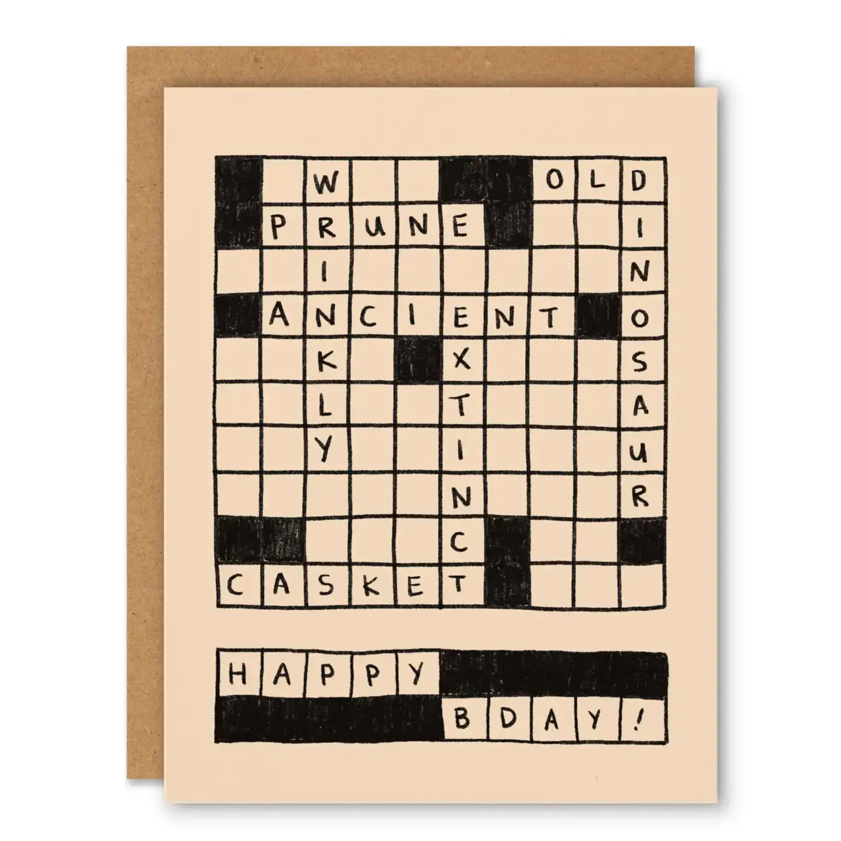 Card, Crossword Birthday