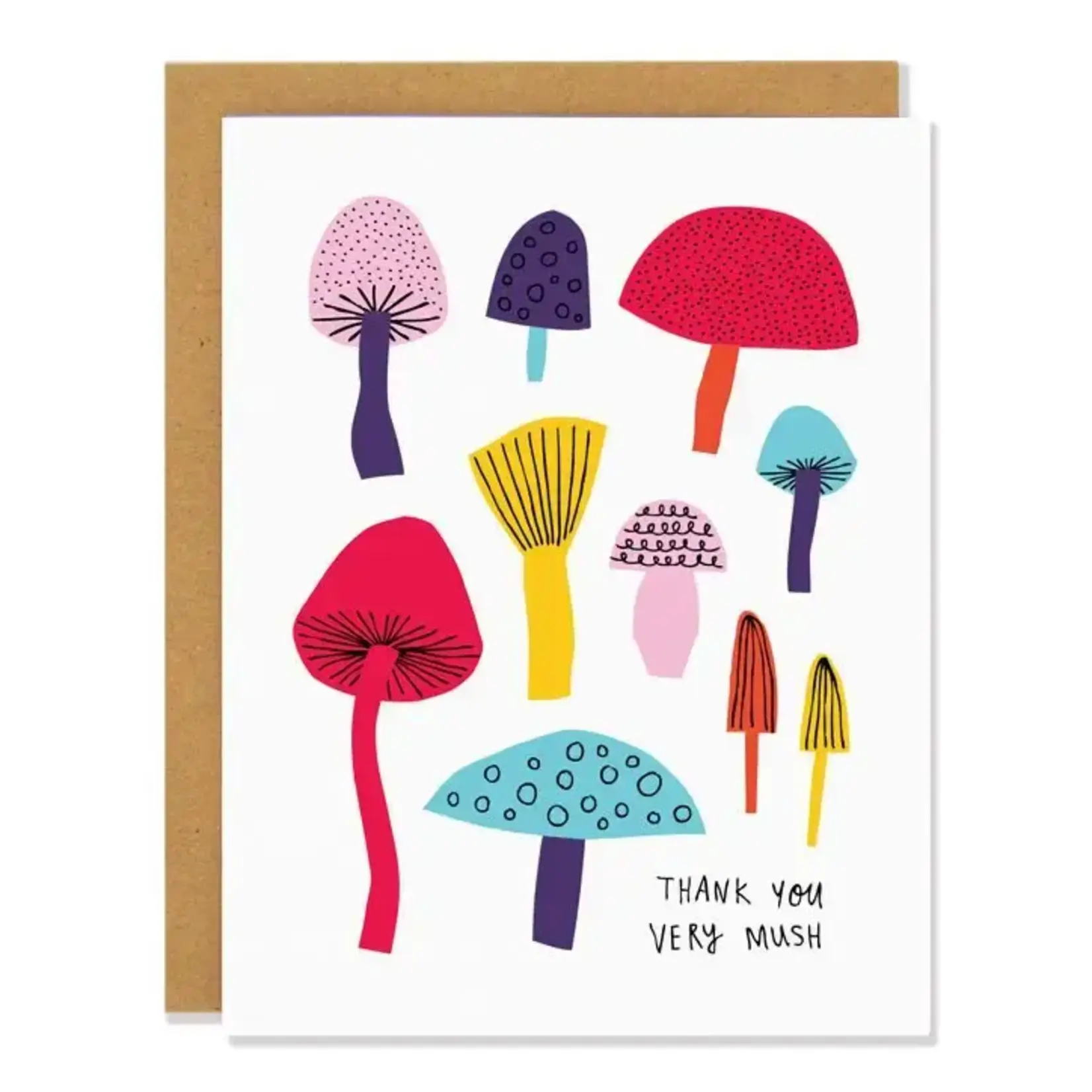 Card, Mushrooms Thank You