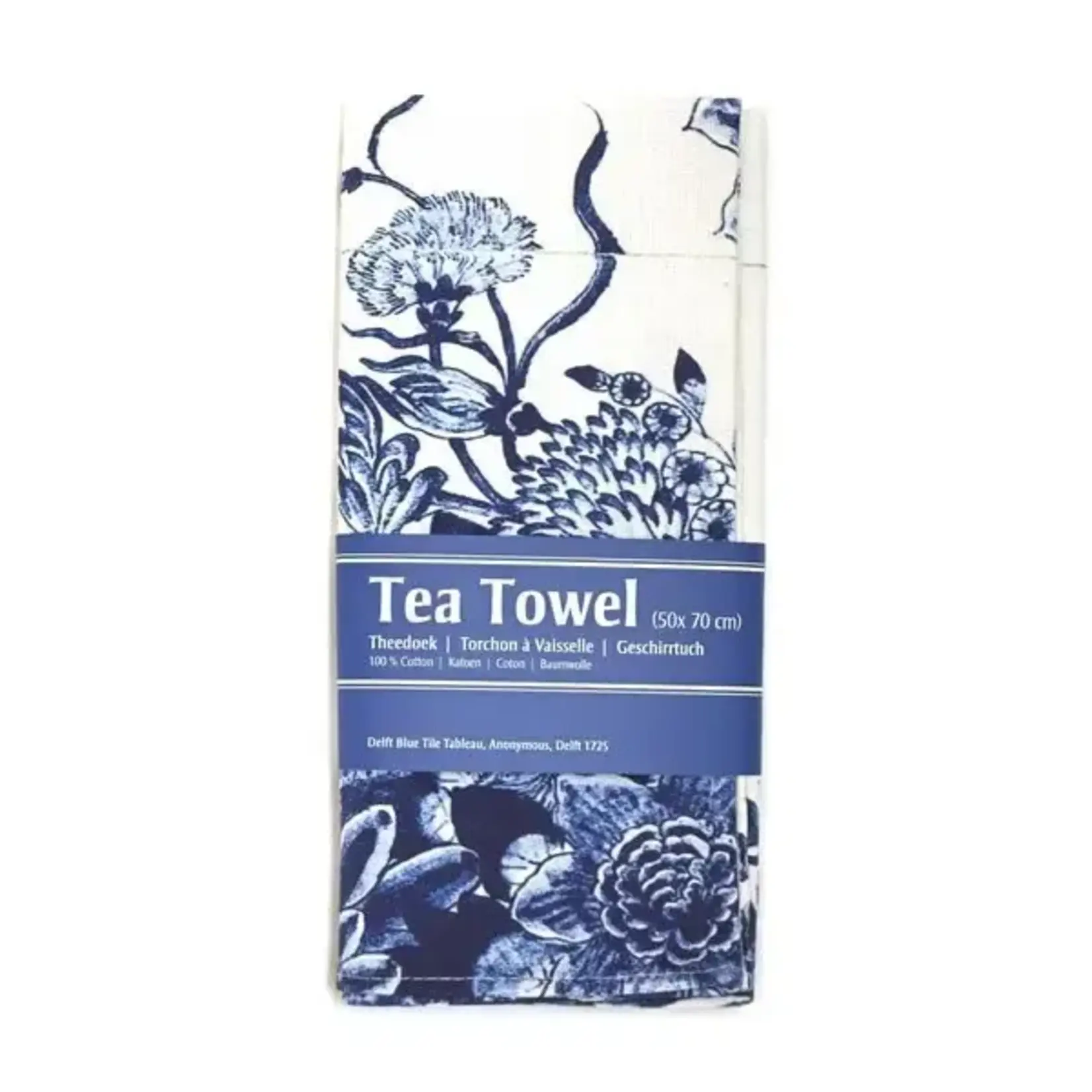Tea Towel, Tile Tableau Blue Birds