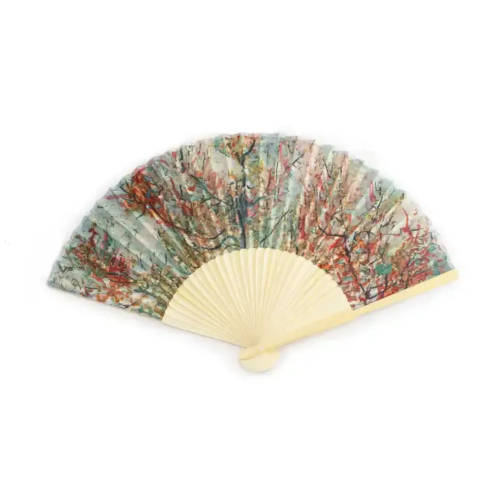 Fan, Pink Peach Blossom Van Gogh