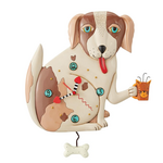 Wall Clock, Dog No Bones 12 in