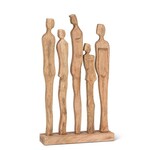 Sculpture, Group of 5 Wood 25 in