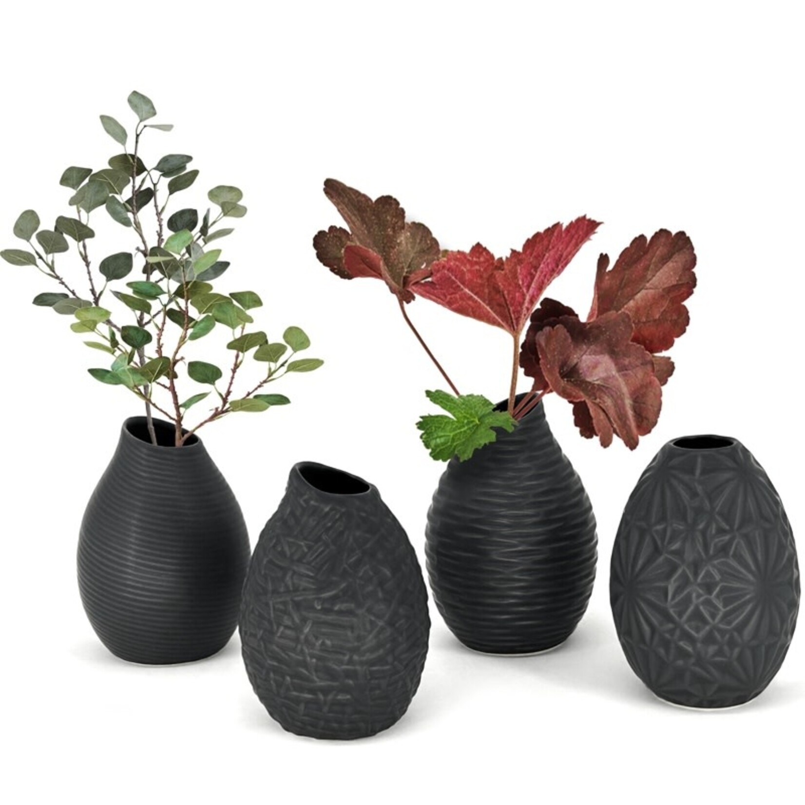 Vase, Petite Mini Black Asst