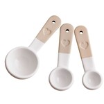 Measuring Spoon, Rustic White s/3