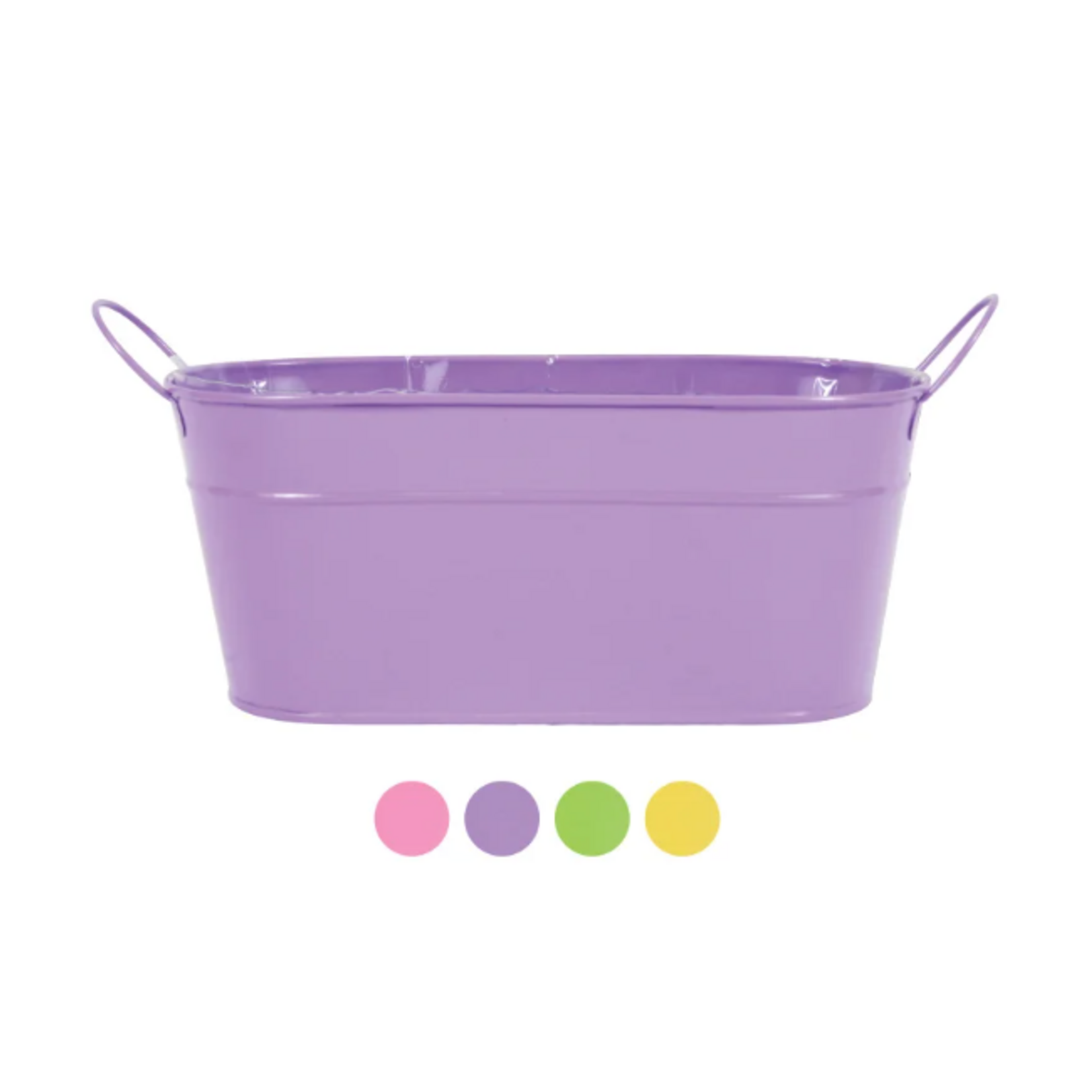 Pot, Metal Rect. Asst. 9.75 x 4.25 in