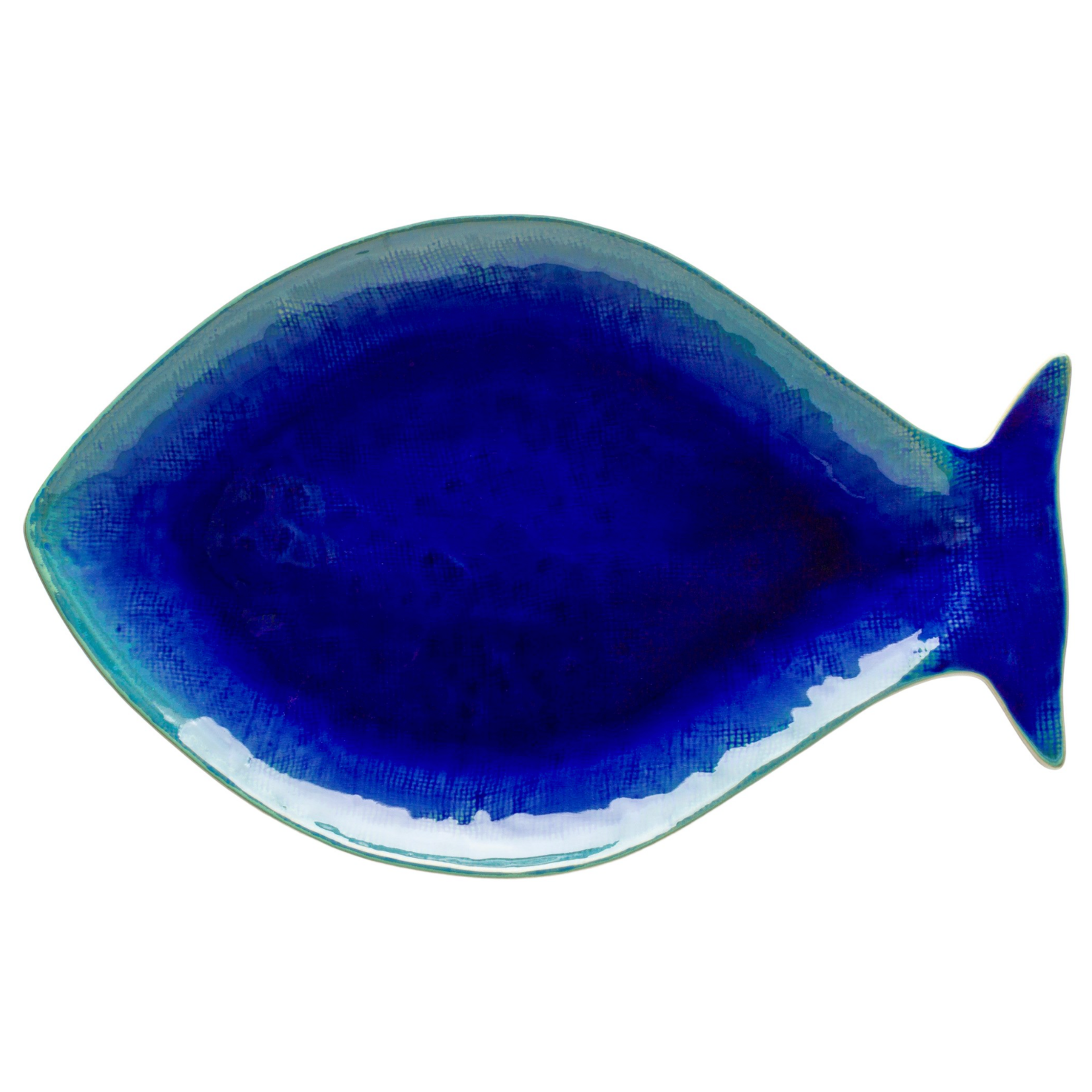 Plate, Dori Atlantic Blue 17x11 in