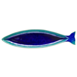 Plate, Dori Atlantic Blue 17x5 in