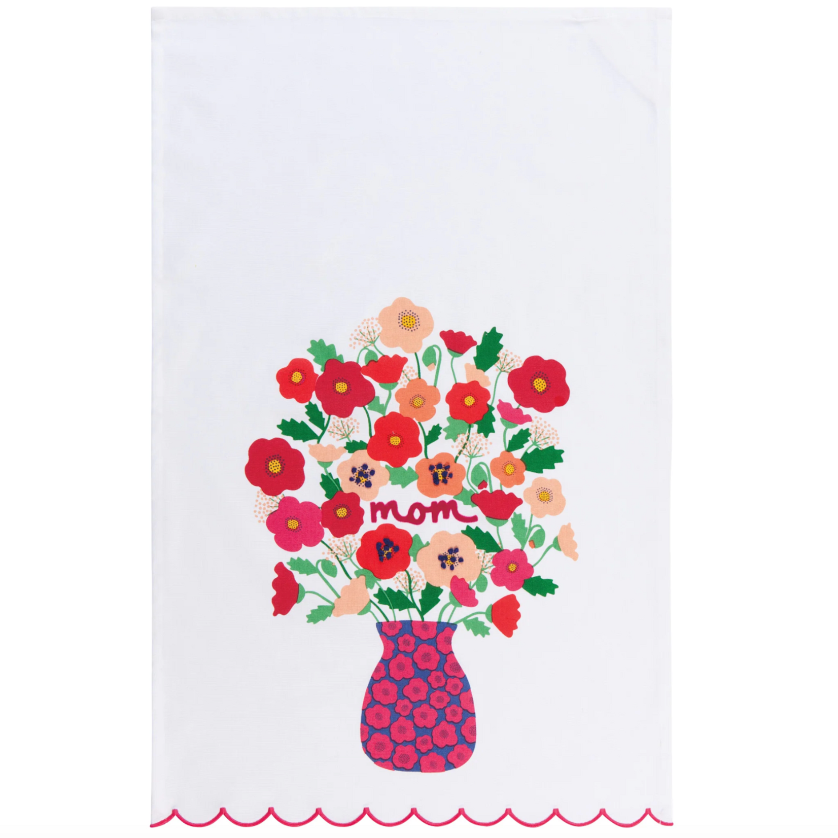 Tea Towel, Poppy Mom 18x28 in